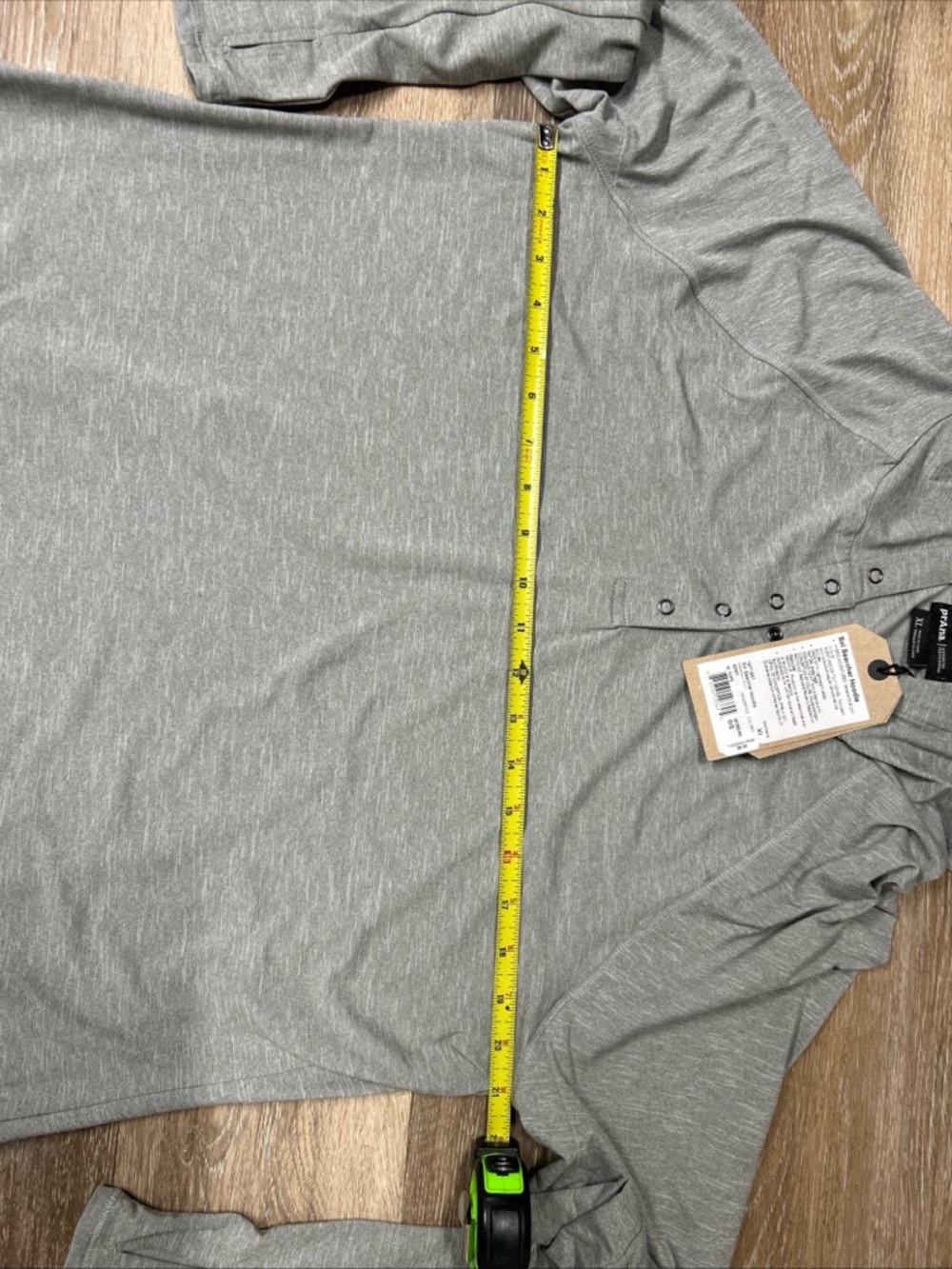 PrAna Sol Searcher NWT Thin layer Hoodie Women’s XL Gray Hooded UPF 50+ - Picture 3 of 8